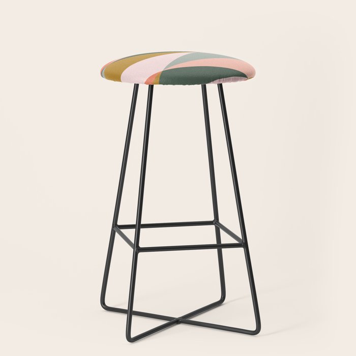 Earthy Desert Geometrics Stool Gallery Image 1