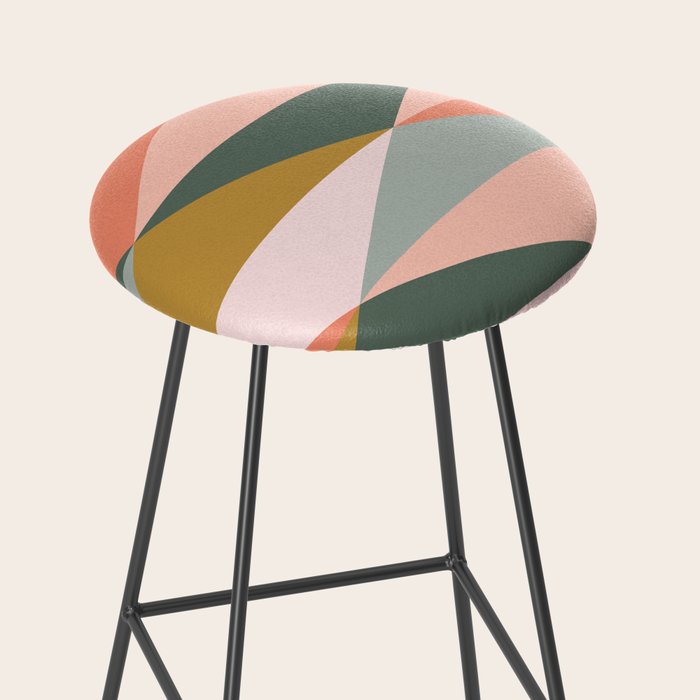 Earthy Desert Geometrics Stool Gallery Image 2