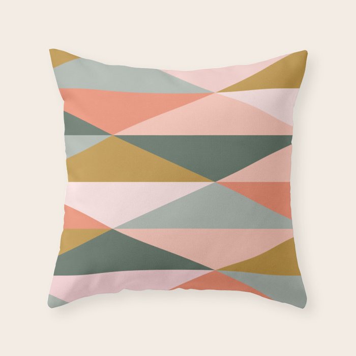 Earthy Desert Geometrics Throw Pillow Gallery Image 6