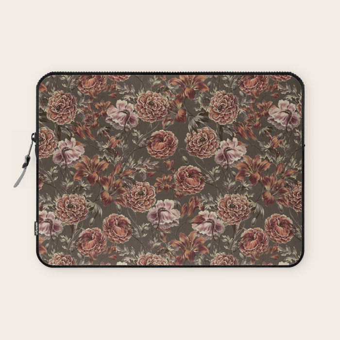 ORANGE LILY AND POPPY Laptop Sleeve Gallery Image 1