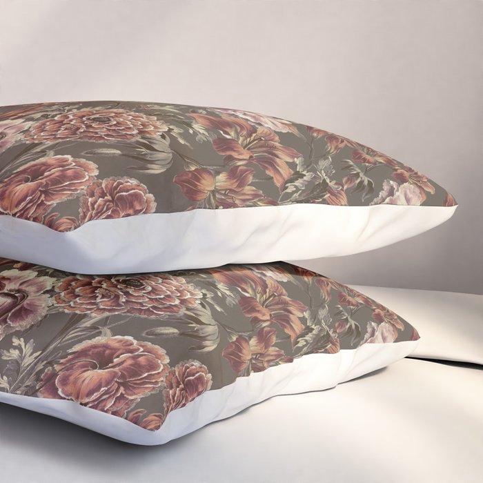 ORANGE LILY AND POPPY Pillow Sham Gallery Image 3