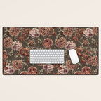 ORANGE LILY AND POPPY Desk Mat Gallery Image 1