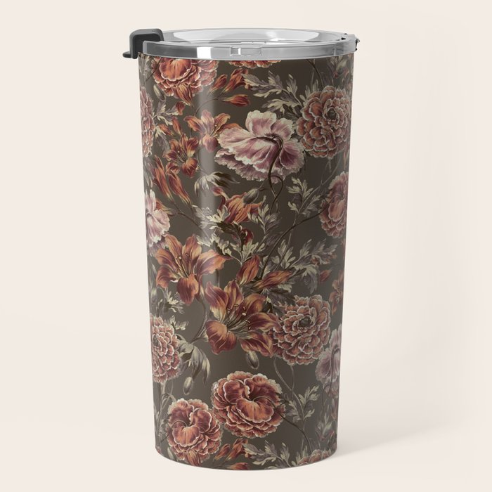 ORANGE LILY AND POPPY Travel Mug Gallery Image 3