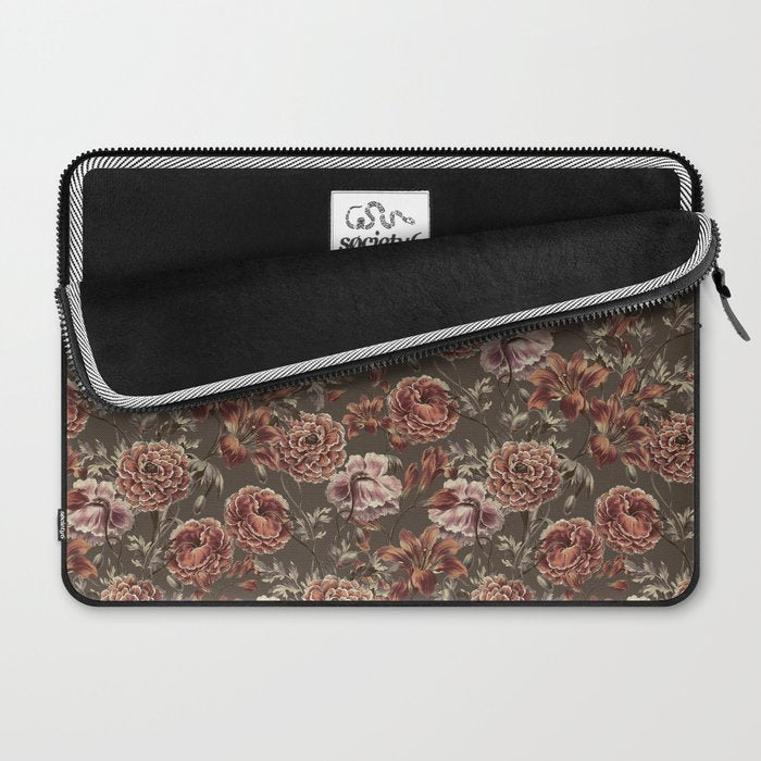 ORANGE LILY AND POPPY Laptop Sleeve Gallery Image 2