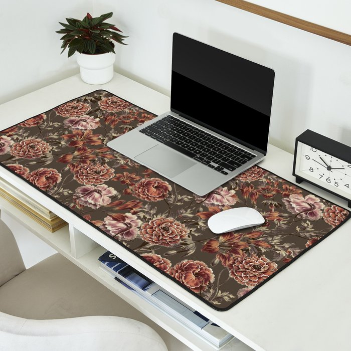 ORANGE LILY AND POPPY Desk Mat Gallery Image 2