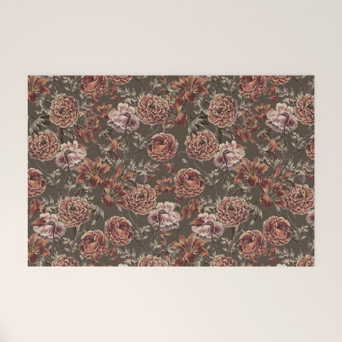 ORANGE LILY AND POPPY Welcome Mat Gallery Image 1