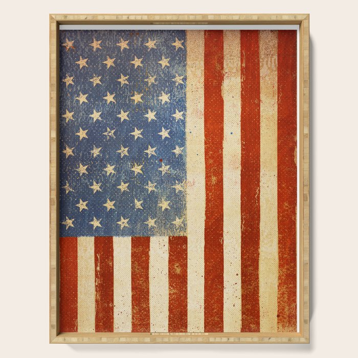 Flag US Flag American America Old Glory USA Serving Tray Gallery Image 1