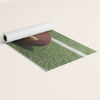 American Football Court with ball on Gras Yoga Mat Gallery Image 2