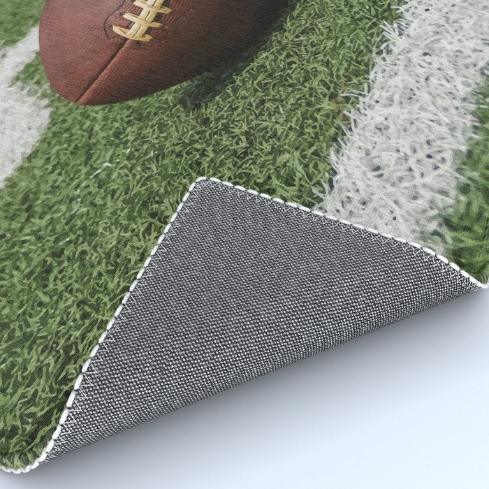 American Football Court with ball on Gras Rug Gallery Image 4
