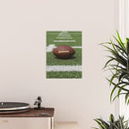 American Football Court with ball on Gras Poster Gallery Image 2