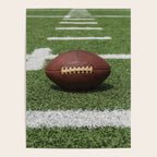 American Football Court with ball on Gras Poster Gallery Image 4