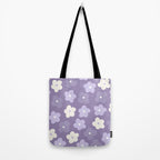 Purple Flowers Tote Bag Gallery Image 2