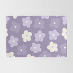 Purple Flowers Rug Gallery Image 2