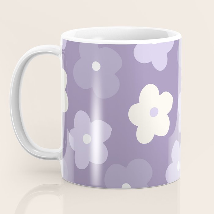 Purple Flowers Coffee Mug Gallery Image 3