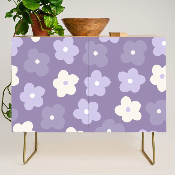 Purple Flowers Credenza Gallery Image 1