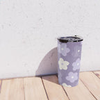 Purple Flowers Travel Mug Gallery Image 4
