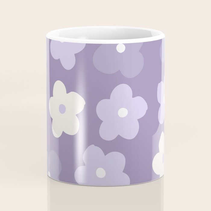 Purple Flowers Coffee Mug Gallery Image 4