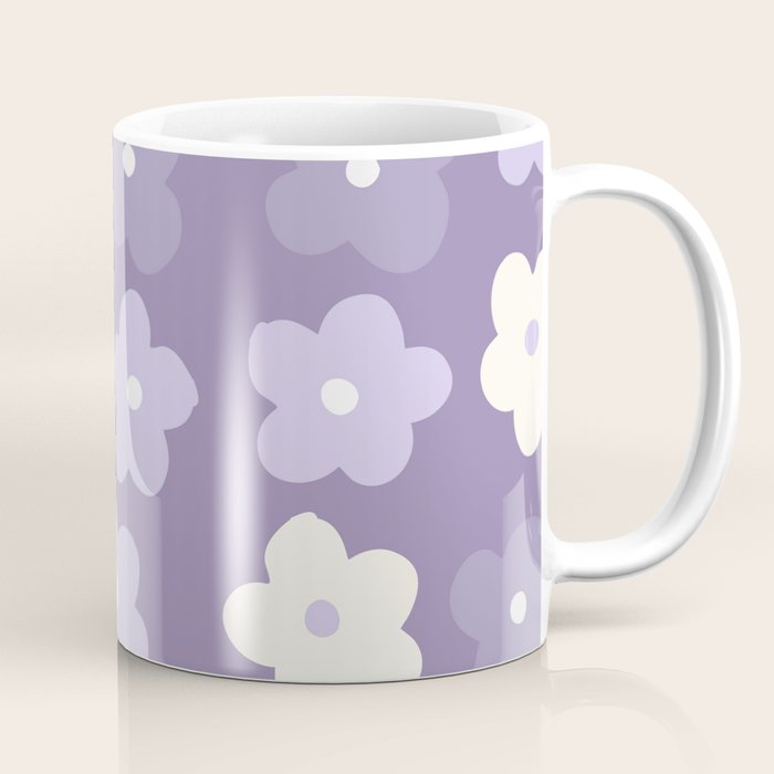 Purple Flowers Coffee Mug Gallery Image 1