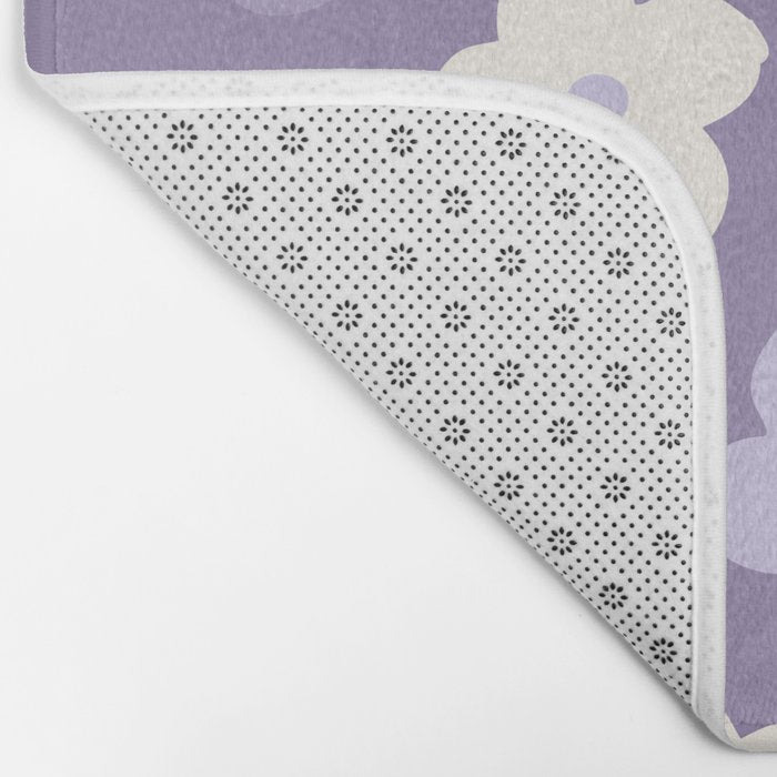 Purple Flowers Bath Mat Gallery Image 2