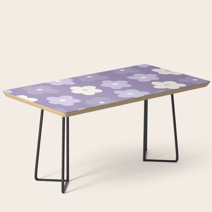 Purple Flowers Coffee Table Gallery Image 1
