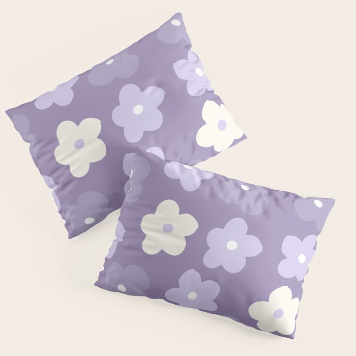 Purple Flowers Pillow Sham Gallery Image 1