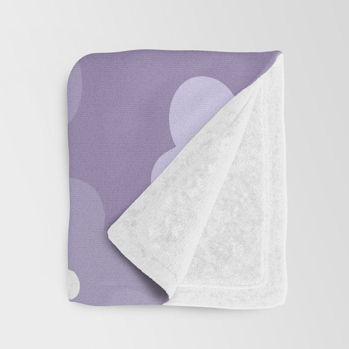 Purple Flowers Throw Blanket Gallery Image 3