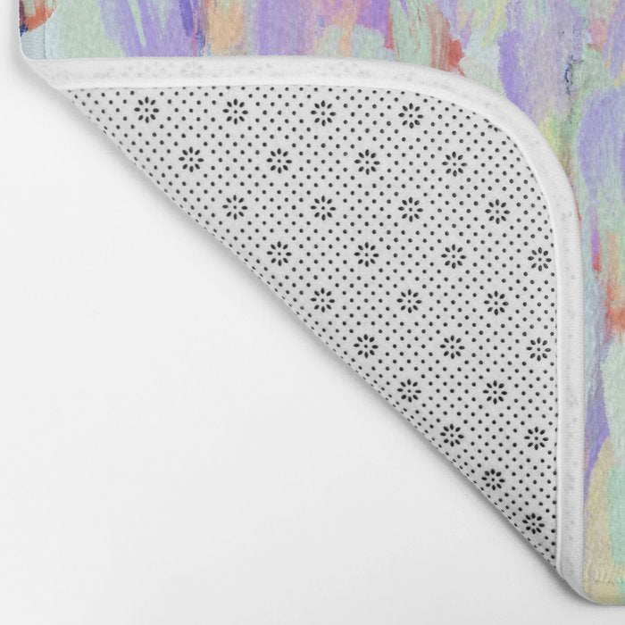 Artistic summer brushstrokes AS Bath Mat Gallery Image 2