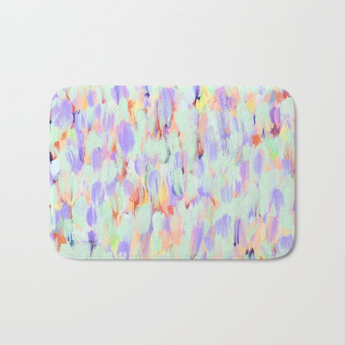 Artistic summer brushstrokes AS Bath Mat Gallery Image 1