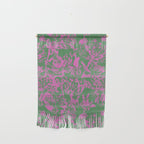 Pink petals on green Wall Hanging Gallery Image 1