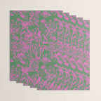 Pink petals on green Wrapping Paper Gallery Image 3