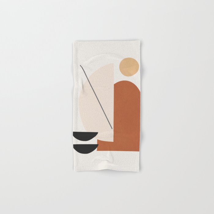Abstract Minimal Shapes Bath Towel Gallery Image 1