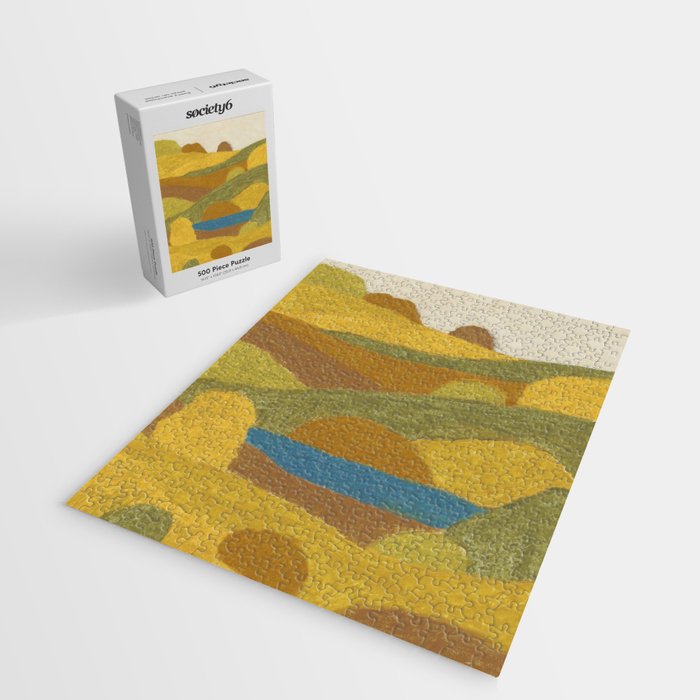 Golden Hills, Quiet Lake Jigsaw Puzzle Gallery Image 2