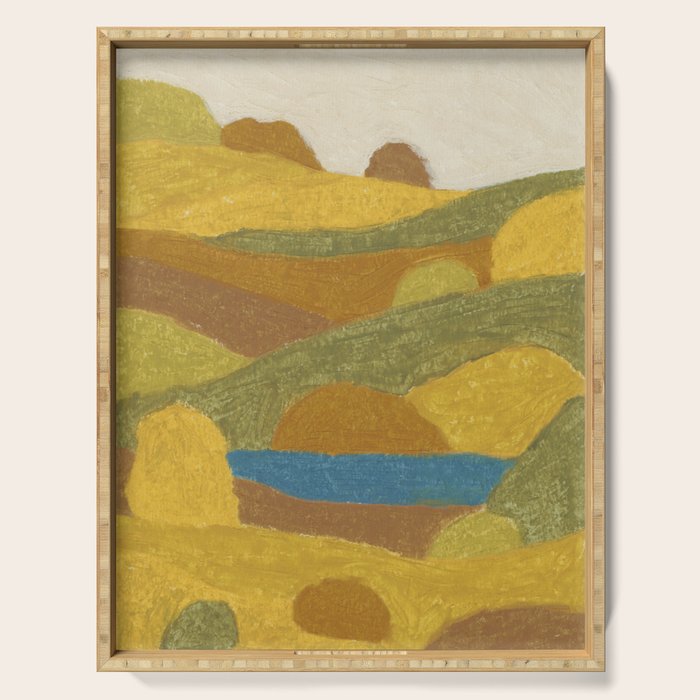Golden Hills, Quiet Lake Serving Tray Gallery Image 1