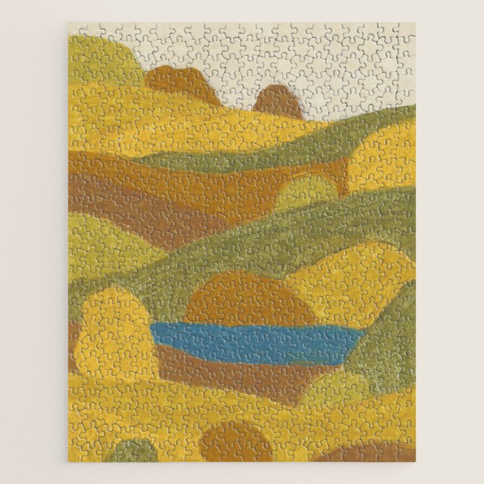 Golden Hills, Quiet Lake Jigsaw Puzzle Gallery Image 1