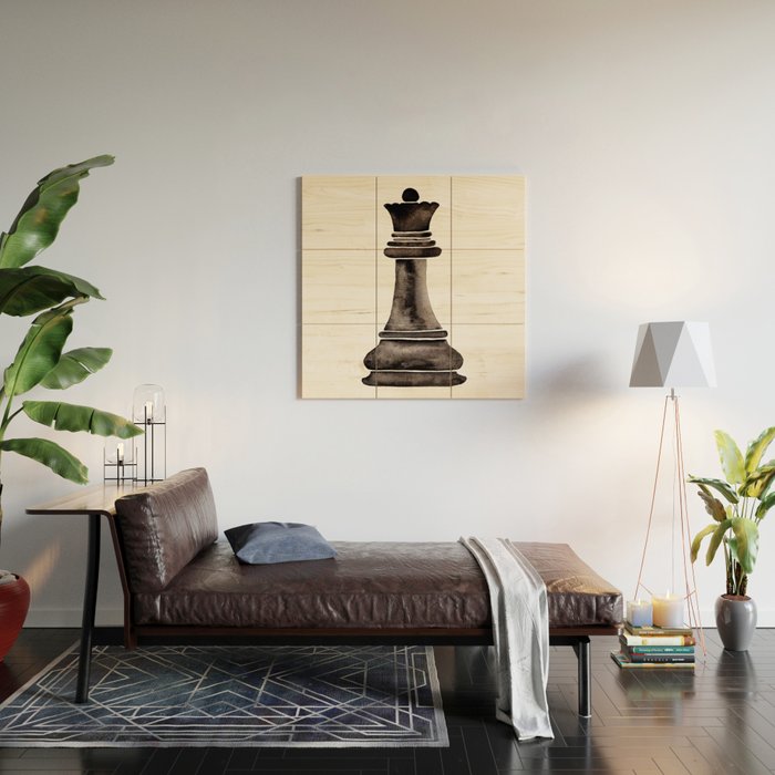 Queen (watercolor painting) Wood Wall Art Gallery Image 2