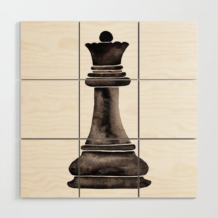 Queen (watercolor painting) Wood Wall Art Gallery Image 1