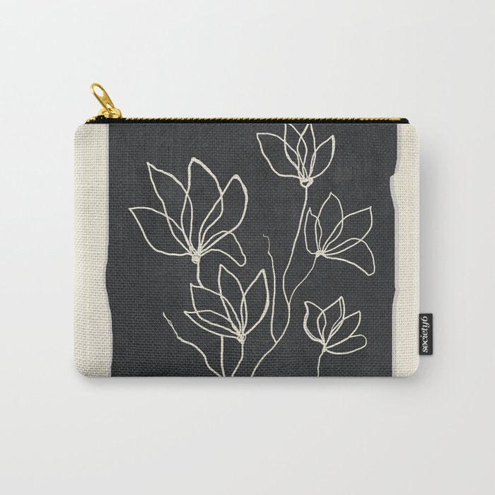 Line Wildflowers 1 Carry All Pouch Gallery Image 1