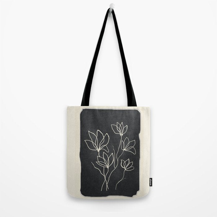 Line Wildflowers 1 Tote Bag Gallery Image 2