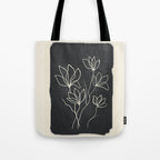 Line Wildflowers 1 Tote Bag Gallery Image 1
