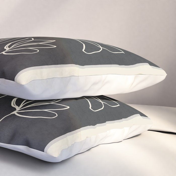 Line Wildflowers 1 Pillow Sham Gallery Image 3