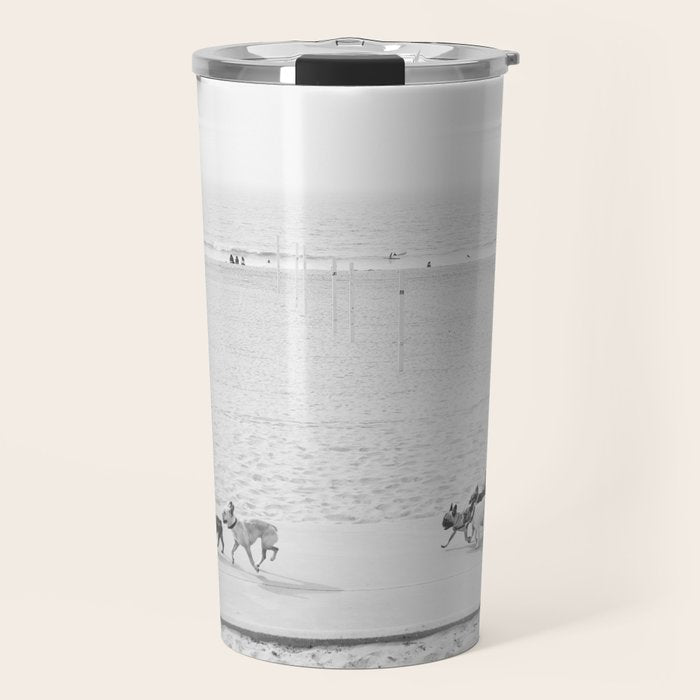 Puppy Traffic, French Bulldogs, Frenchie Art, French Bulldog Gifts Travel Mug Gallery Image 1