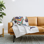 Psychedelic Planet Throw Blanket Gallery Image 1