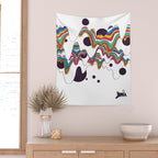 Psychedelic Planet Wall Tapestry Gallery Image 2