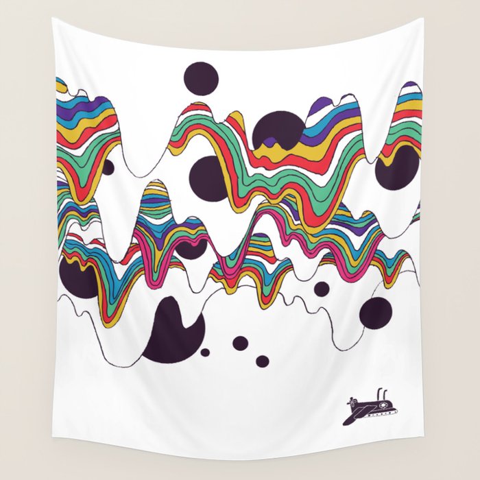 Psychedelic Planet Wall Tapestry Gallery Image 4