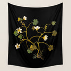 Ranunculus Aquaticus (Polyandria Polygynia) by Mary Delany Paper Collage Floral Flower Botanical Paper Mosaic Vintage Scientific Plant Anatomy Wall Tapestry Gallery Image 4