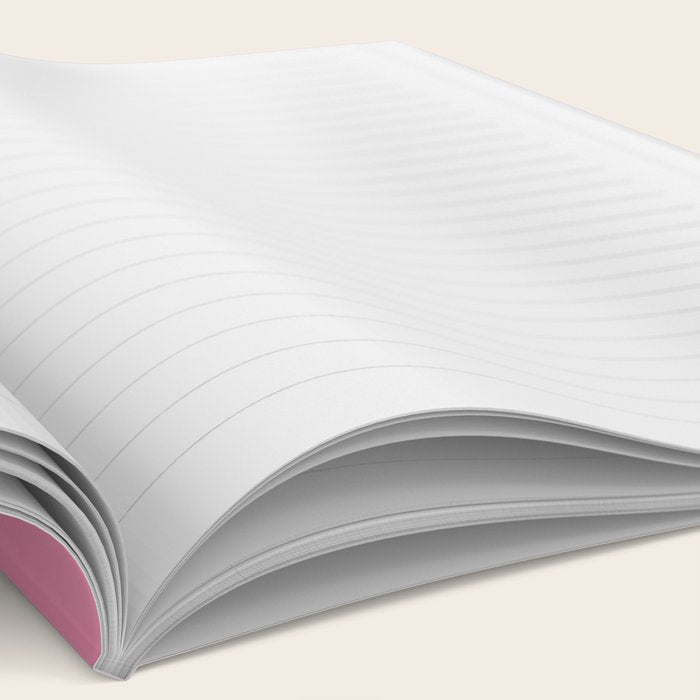 Bubble Gum Pink Solid Color Notebook Gallery Image 2