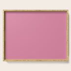 Bubble Gum Pink Solid Color Serving Tray Gallery Image 1
