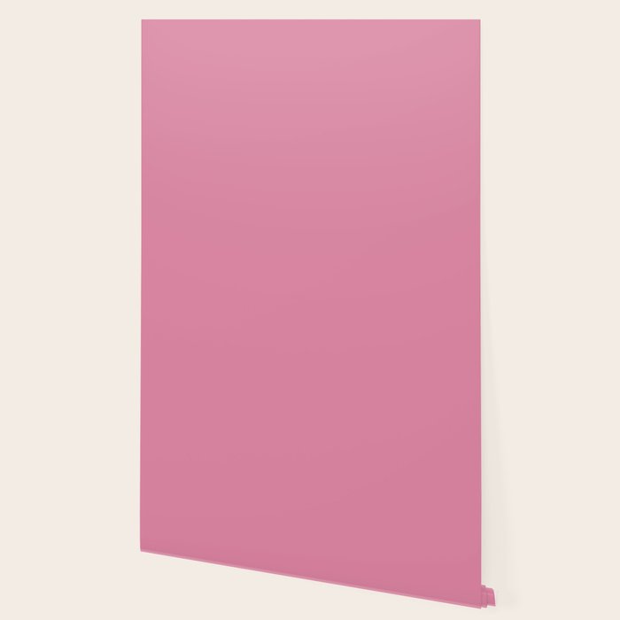 Bubble Gum Pink Solid Color Wallpaper Gallery Image 2