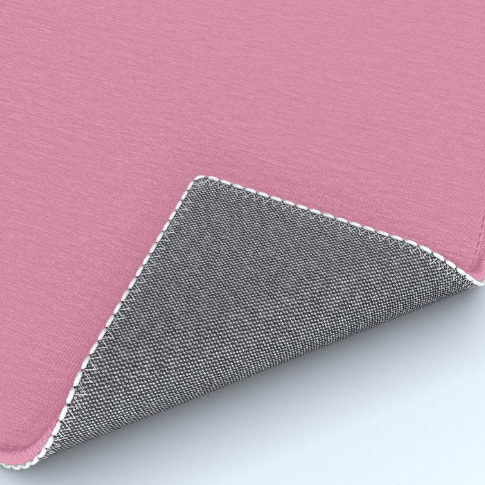 Bubble Gum Pink Solid Color Rug Gallery Image 4