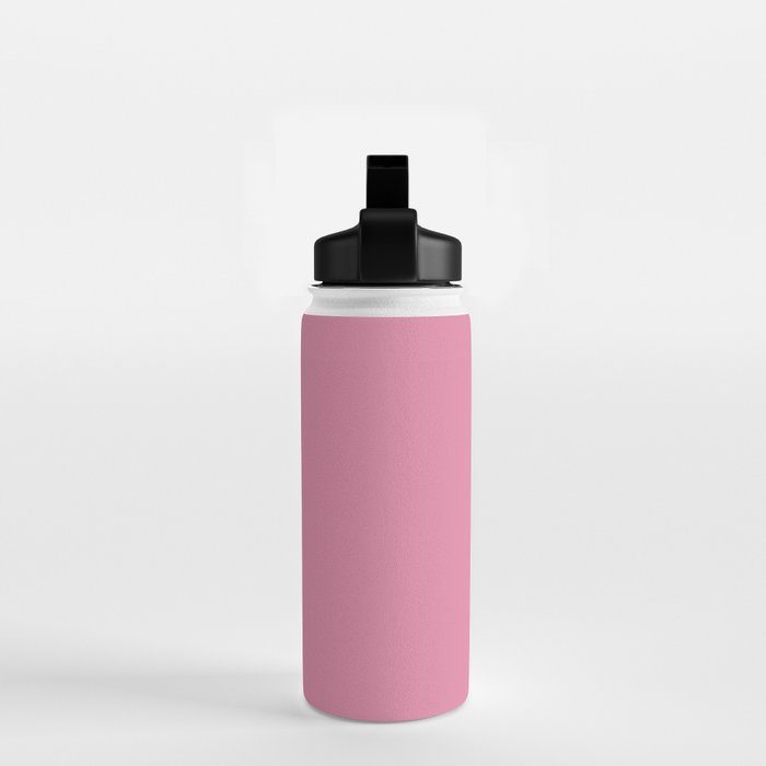 Bubble Gum Pink Solid Color Water Bottle Gallery Image 2